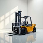 Hyder  Solid Steel Counter Balanced Forklift Trucks 7ton for Construction Use