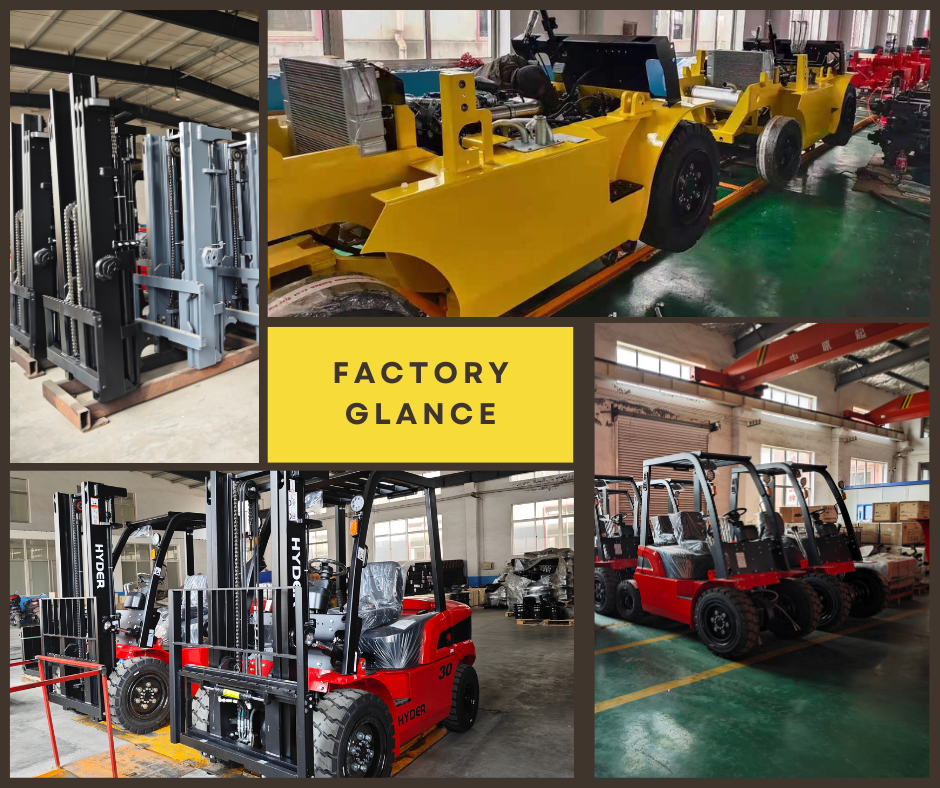 EU V compliant forklift handling pallets in warehouse