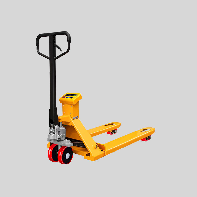 Hand pallet trucks with scale