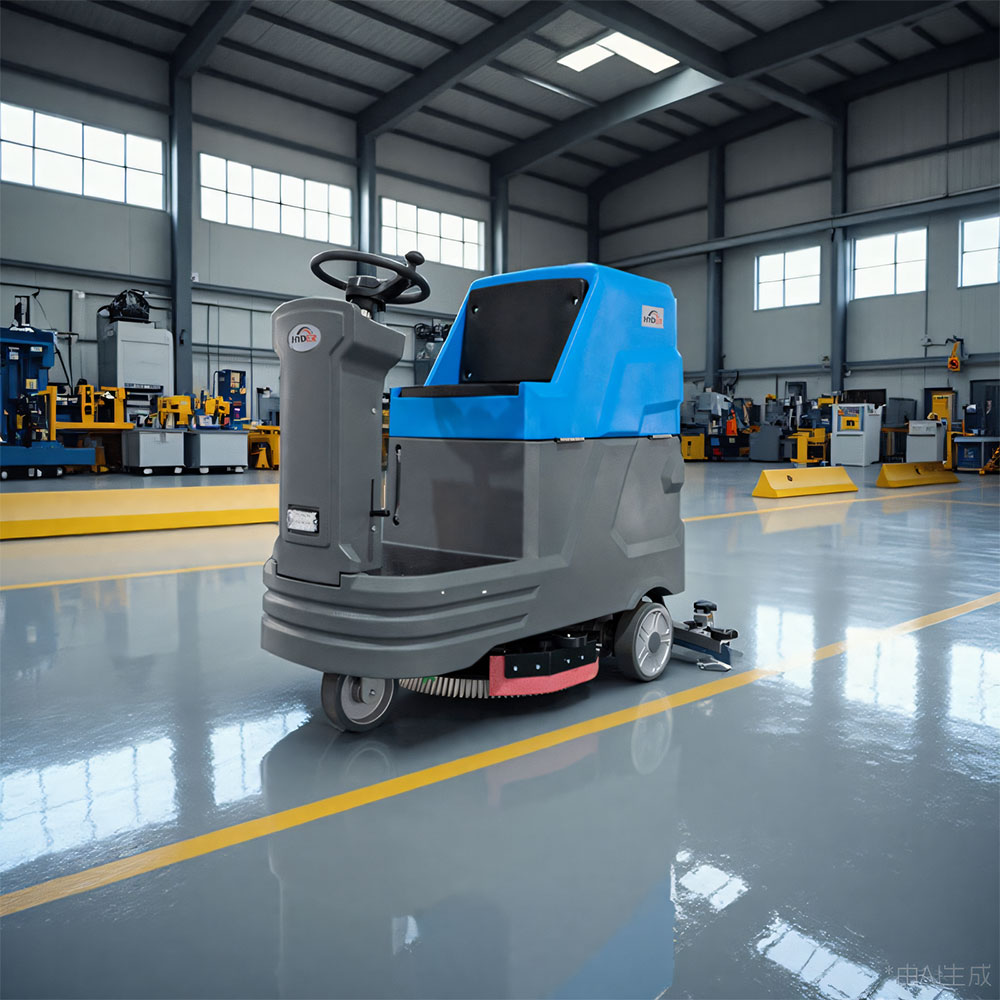 Ride on floor scrubbers